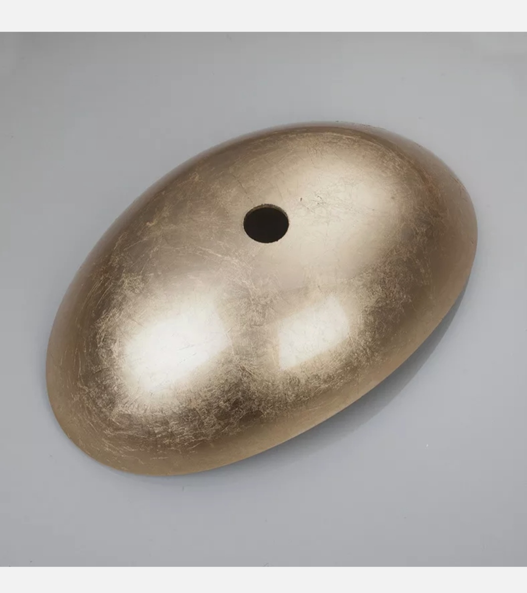 νιπτήρας χρυσός oval golden 4087